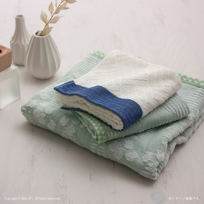 SUI-翠-　今治・泉州　バスタオル・フェイスタオル・タオルハンカチセット　No.40　40％OFF