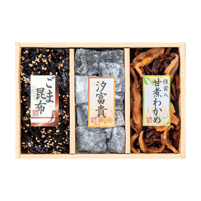 廣川昆布　万味豊秀　3品佃煮詰合せ　No.10　割引き商品