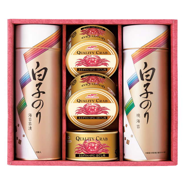 白子のり のりとカニ缶詰合せ No.50