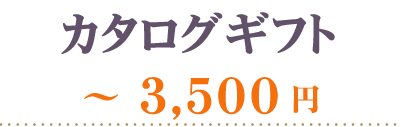 カタログギフト3500円