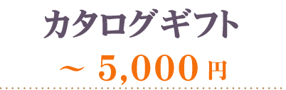 カタログギフト5000円