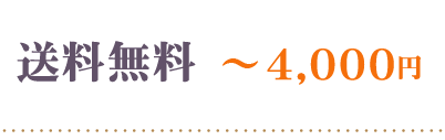 送料無料～4000円