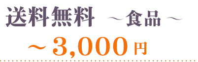 送料無料食品～3000円