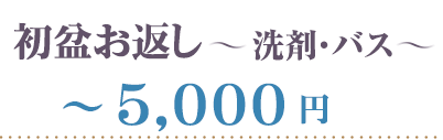 洗剤バス～３０００円