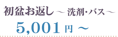 洗剤バス５００１円～