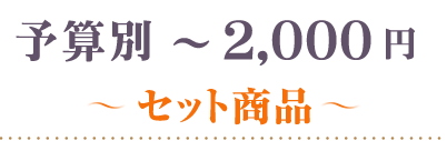 ～2000円セット商品