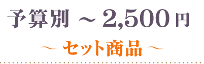 ～2500円セット商品